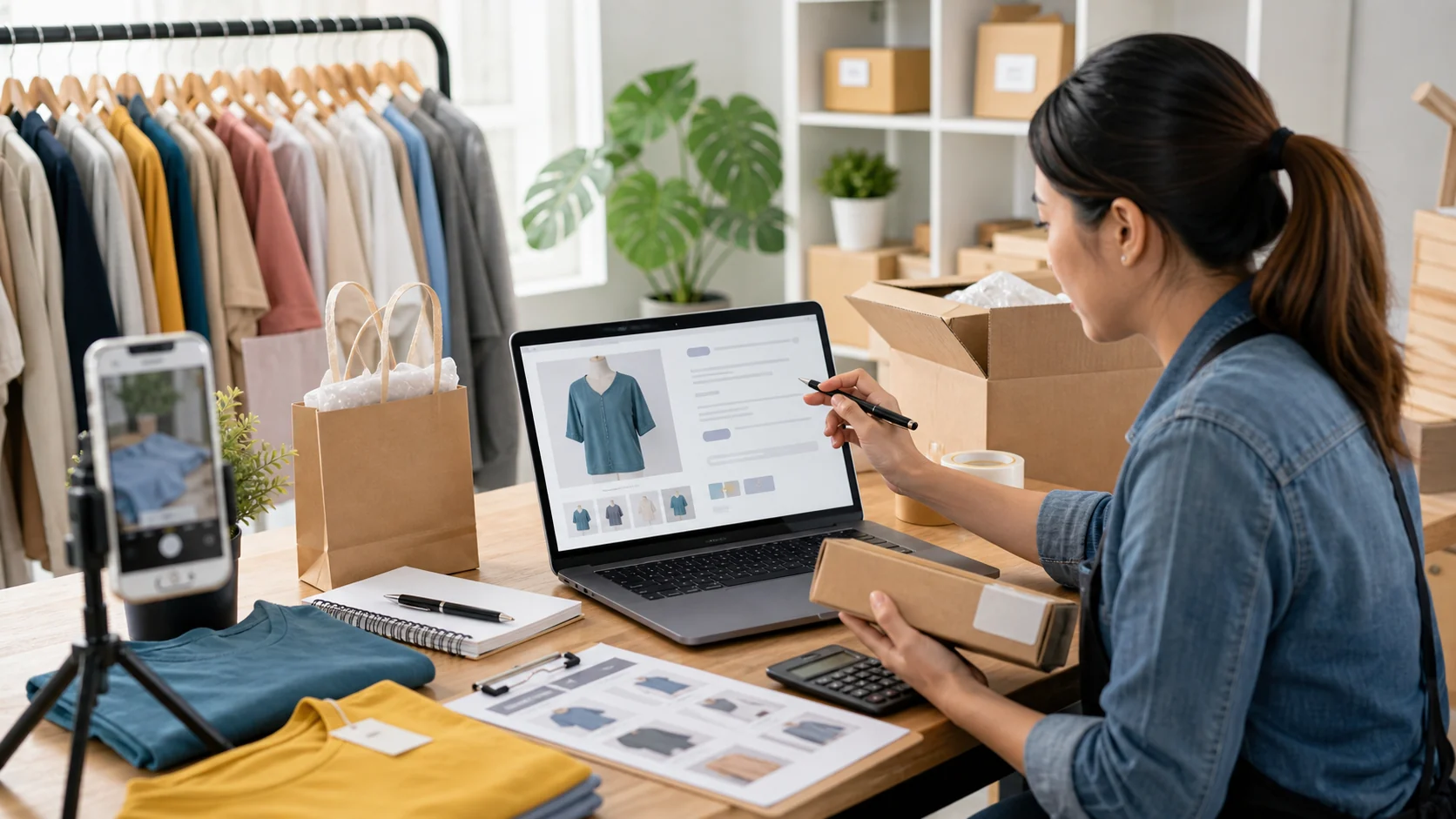 Ecommerce owner reviewing product page quality and product photos before scaling ads