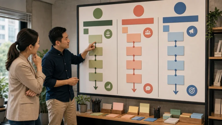 SEO vs social media marketing vs paid ads planning session for business owners