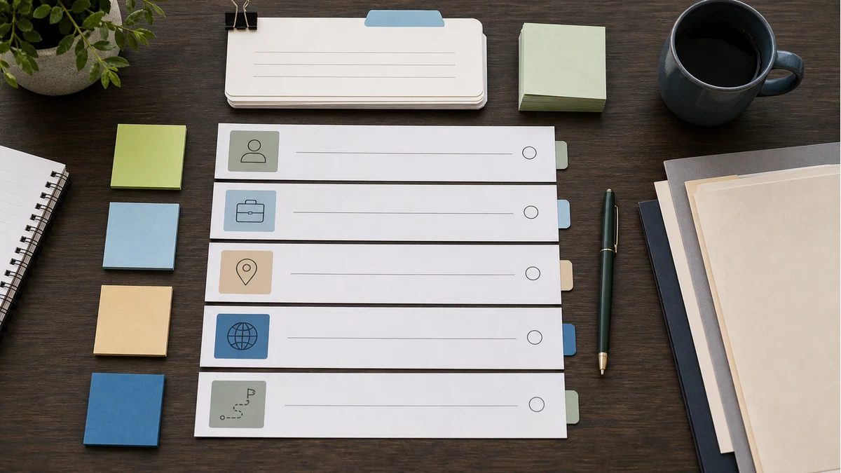 AI search audit for small business checklist cards