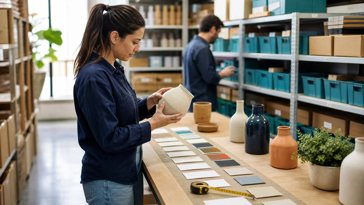 Virtual assistant checking ecommerce product catalogue details