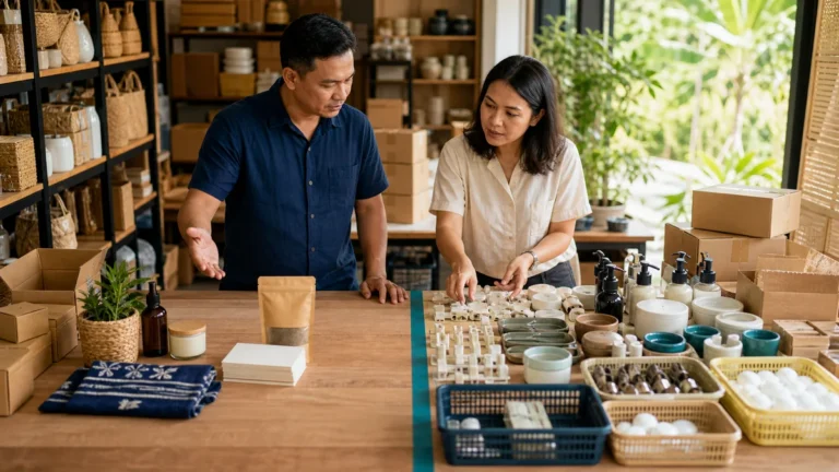 Philippine business owner comparing simple and complex ecommerce website scope