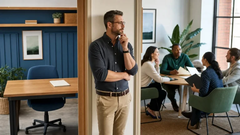 Small-business owner deciding whether to outsource digital marketing vs in house