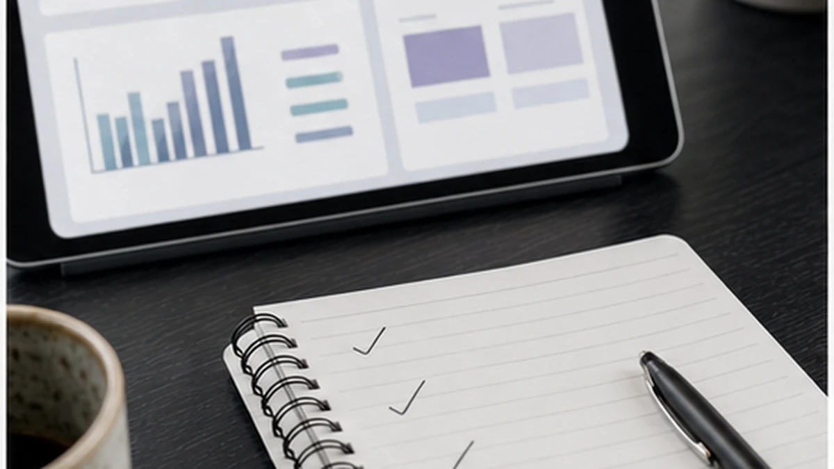 marketing dashboard for small business planning and proof scene